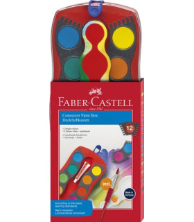 ACUARELAS FABER-CASTELL ESTUC. 12+BLANCO