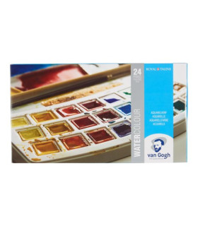ACUARELA VAN GOGH PASTILLA CAJA DE 24