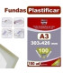 FUNDA PLASTIF. FIXO A3 100µ P/100