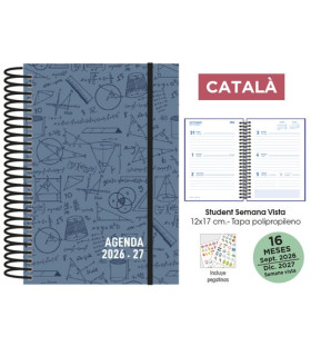 AG.SF.CAT. 16M STUDENT 120x170 S/V PLOMO