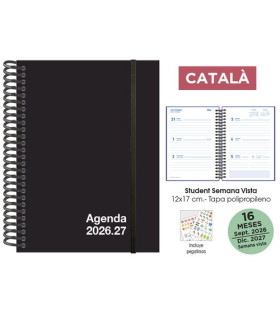 AG.SF.CAT. 16M STUDENT 120x170 S/V NEGRO
