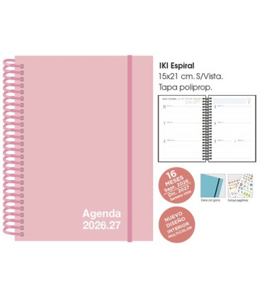 AG.SF. 16M IKI 155x215 S/V PASTEL ROSA