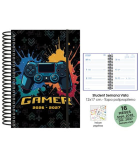 AG.SF. 16M STUDENT 120x170 S/V GAMER NEG