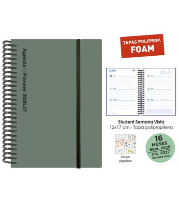 AG.SF. 16M STUDENT 120x170 S/V VERDE