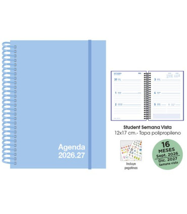 AG.SF. 16M STUDENT 120x170 S/V PASTEL AZ