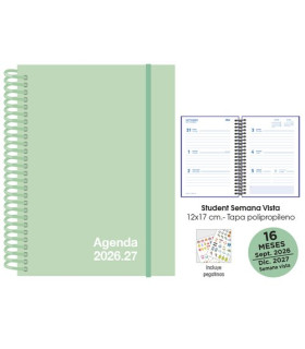 AG.SF. 16M STUDENT 120x170 S/V PASTEL VE