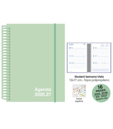 AG.SF. 16M STUDENT 120x170 S/V PASTEL VE