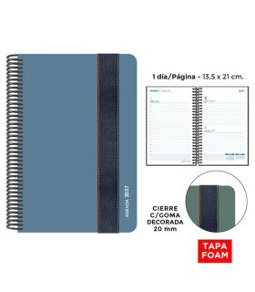 AG.SENF. FOAM SEOUL 135x210 D/P AZUL PLO