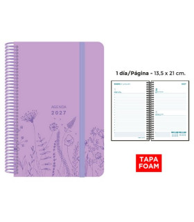 AG.SENF. FOAM SPRING 135x210 D/P LILA