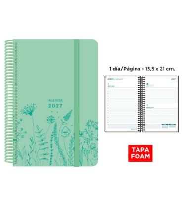 AG.SENF. FOAM SPRING 135x210 D/P VERDE