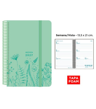 AG.SENF. FOAM SPRING 135x210 S/V VERDE