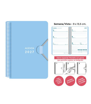 AG.SENF. MINI 90x135 S/V AZUL PASTEL