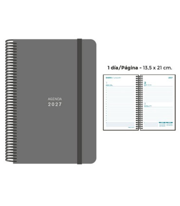 AG.SENF. UNICOLOR 135x210 D/P GRIS