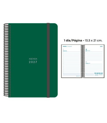 AG.SENF. UNICOLOR 135x210 D/P VERDE OSCU
