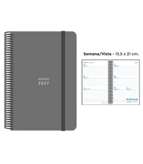 AG.SENF. UNICOLOR 135x210 S/V GRIS
