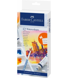 ACUARELAS FABER CASTELL PACK 12 TUBOS