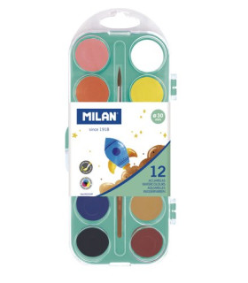 ACUARELAS MILAN ESTUCHE de 12