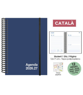AG.ESC.SF.CAT. STUDENT 120x170 D/P AZUL