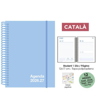 AG.ESC.SF.CAT. STUDENT 120x170 D/P AZUL