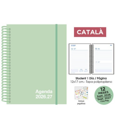 AG.ESC.SF.CAT. STUDENT 120x170 D/P VERDE