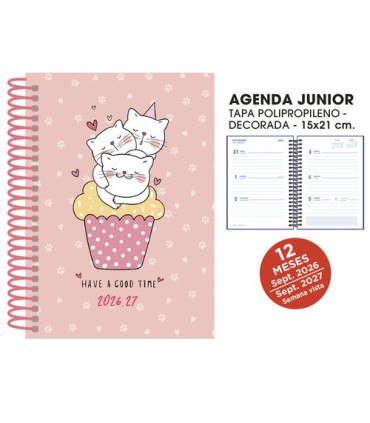 AG.ESC.SF. JUNIOR 150x210 S/V CATS ROSA