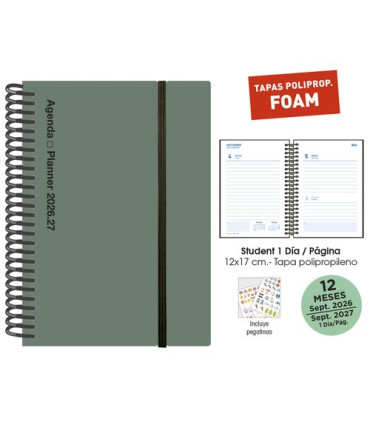 AG.ESC.SF. STUDENT 120x170 D/P VERDE