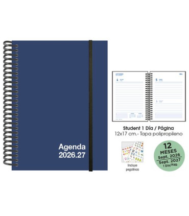 AG.ESC.SF. STUDENT 120x170 D/P AZUL