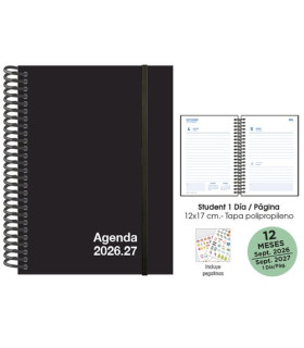 AG.ESC.SF. STUDENT 120x170 D/P NEGRO