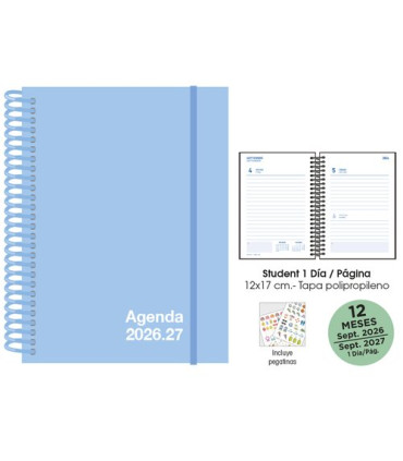 AG.ESC.SF. STUDENT 120x170 D/P PASTEL AZ