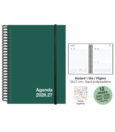 AG.ESC.SF. STUDENT 120x170 D/P VERDE