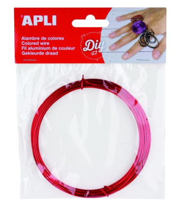 ALAMBRE APLI ø 1,5 mm. ROJO 5 METROS