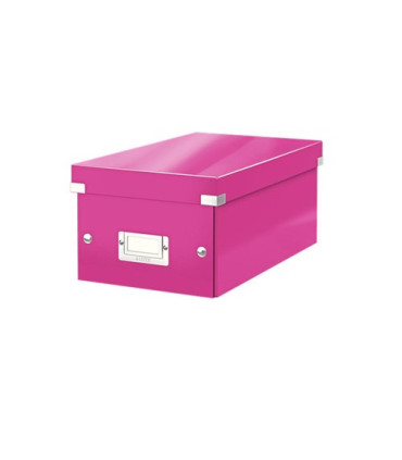 ARCHIVADOR CAJA PARA DVD S LEITZ FUCSIA