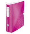 ARCHIVADOR LEITZ WOW A4 180º 80mm FUCSIA