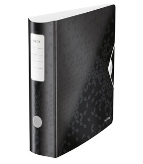 ARCHIVADOR LEITZ WOW A4 180º 80mm NEGRO
