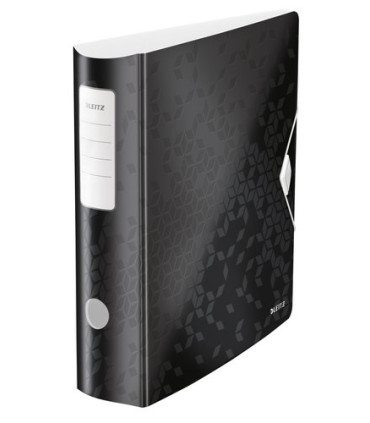 ARCHIVADOR LEITZ WOW A4 180º 80mm NEGRO