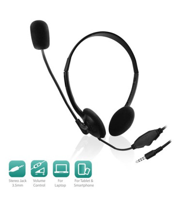 AURICULARES EWENT  C/MICRO NEGRO