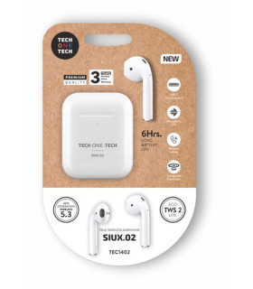AURICULARES TECHONE SIUX.02 BLUET. BLANC
