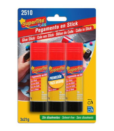 BARRA PEGAMENTO SUPERTITE 21g BLISTER 3
