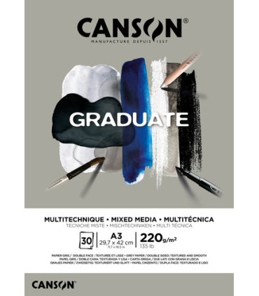 BLOC DIBUJO C.GRADUATE MIX MED.GR.A3 220
