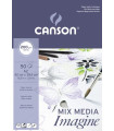 BLOC DIBUJO CANSON IMAGINE ENCOL. A2 200