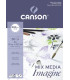 BLOC DIBUJO CANSON IMAGINE ENCOL. A4 200