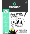 BLOC DIBUJO CANSON LETTERING A4 180g