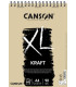 BLOC DIBUJO CANSON XL KRAFT C/ESP. A4 90