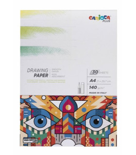 BLOC DIBUJO CARIOCA PLUS A4 140g 30h