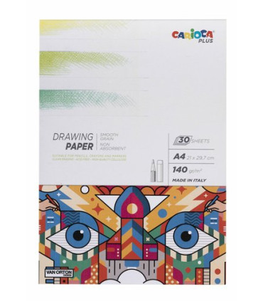 BLOC DIBUJO CARIOCA PLUS A4 140g 30h