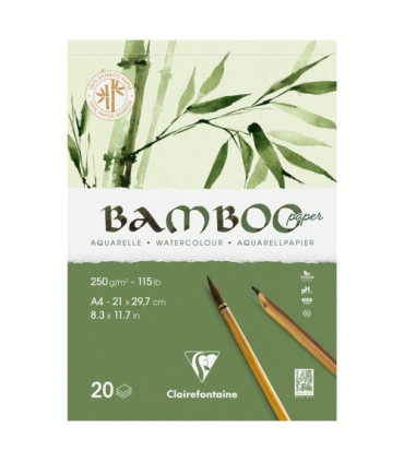 BLOC DIBUJO CLAIR. BAMBOO AQUA. A4 250g