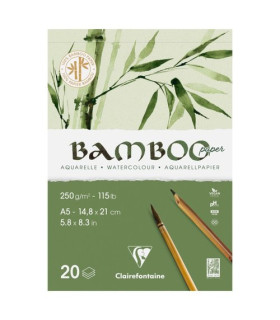 BLOC DIBUJO CLAIR. BAMBOO AQUA. A5 250g