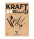 BLOC DIBUJO CLAIR. KRAFT ENCOL. A3 120g
