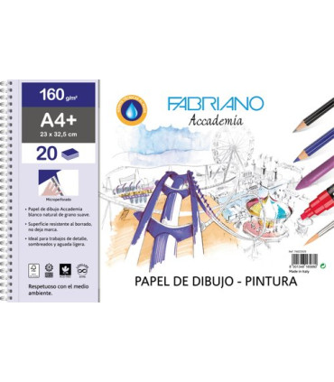 BLOC DIBUJO FABRIANO C/ESP. A4+ 160g