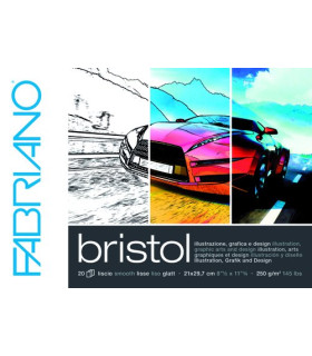 BLOC DIBUJO FABRIANO BRISTOL ENC. A4